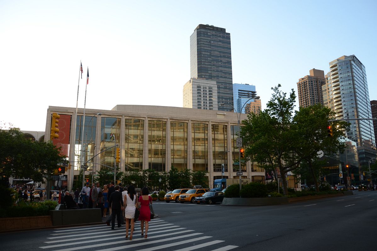 07-1 Crossing Columbus With New York Philharmonic David Geffen Hall Ahead In Lincoln Center New York City